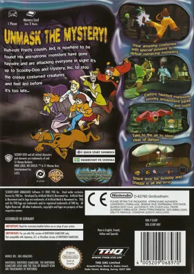 Scooby-Doo! Unmasked box cover back